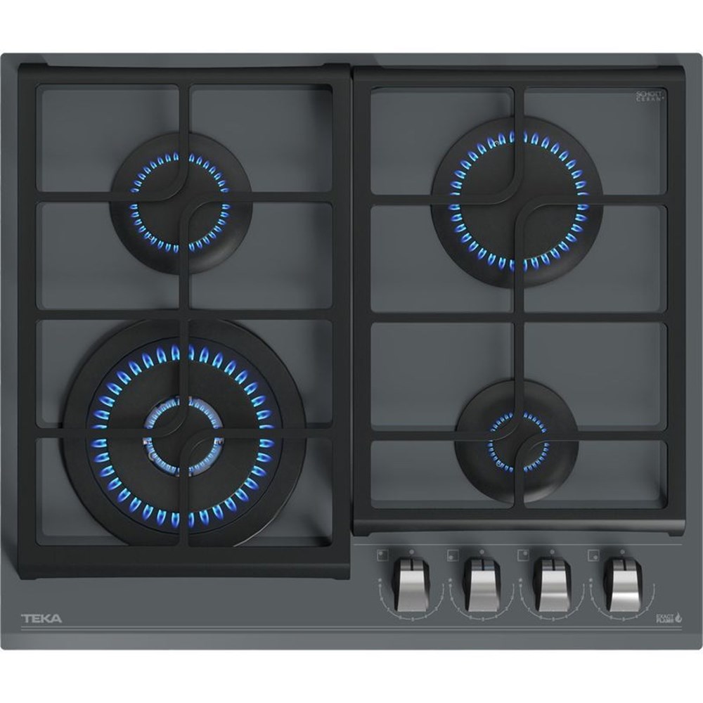 "Buy Online  TEKA GZC 64320 Gas on Glass Hob with ExactFlame function in 60 cm of butane gas Urban Colors Built In"