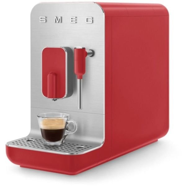 "Buy Online  Smeg Coffee Machine with Milk Frother BCC02RDMUK Home Appliances"