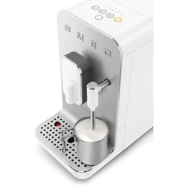 "Buy Online  Smeg Coffee Machine with Milk Frother BCC02WHMUK Home Appliances"