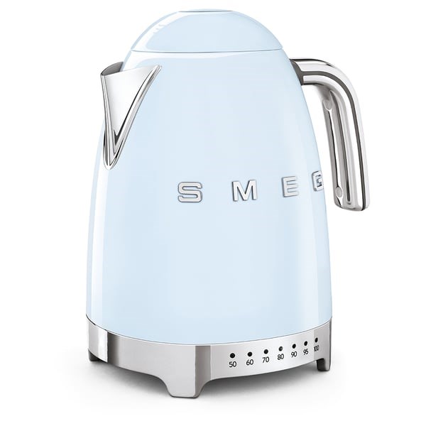 "Buy Online  Smeg Kettle 1.7 Litres IVariable Temperature IPastel Blue KLF04PBUK Home Appliances"