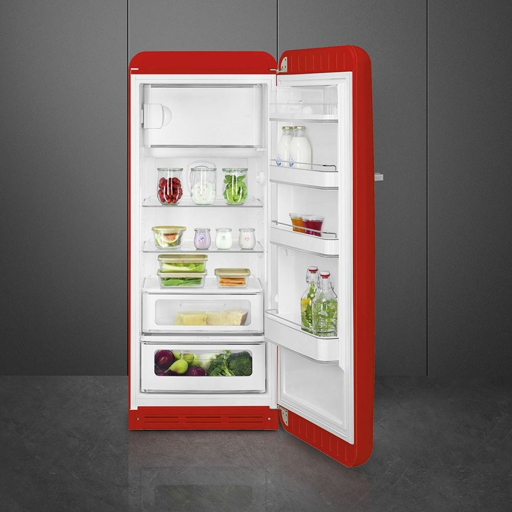 "Buy Online  Smeg FAB28RRD5GA Single Door Refrigerator 281L Red Home Appliances"