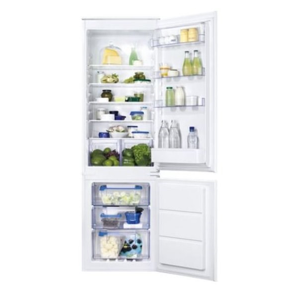 "Buy Online  Zanussi Built in Bottom freezer 273 Litres ZBB28665SA Home Appliances"