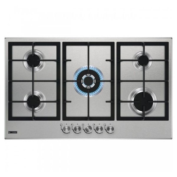 "Buy Online  Zanussi Built In 5 Gas Burners ZGH96524XS Home Appliances"