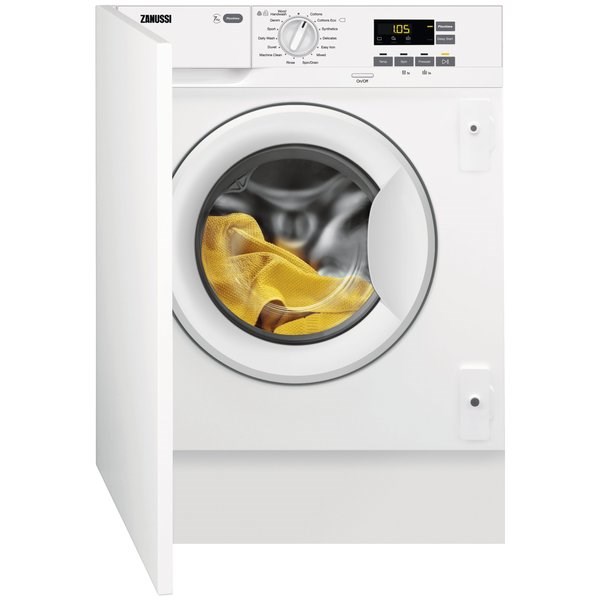 "Buy Online  Zanussi Built In Front Load Washer 7 Kg ZWI712UDWAB Home Appliances"