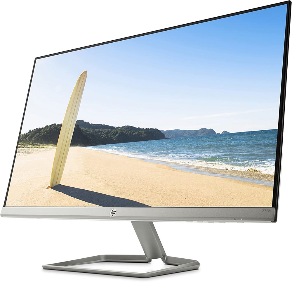 "Buy Online  HP Monitor 27fw I 27-inch Full HD Display IPS I VGA I HDMI with AMD FreeSync - White (3KS64AA) Display"