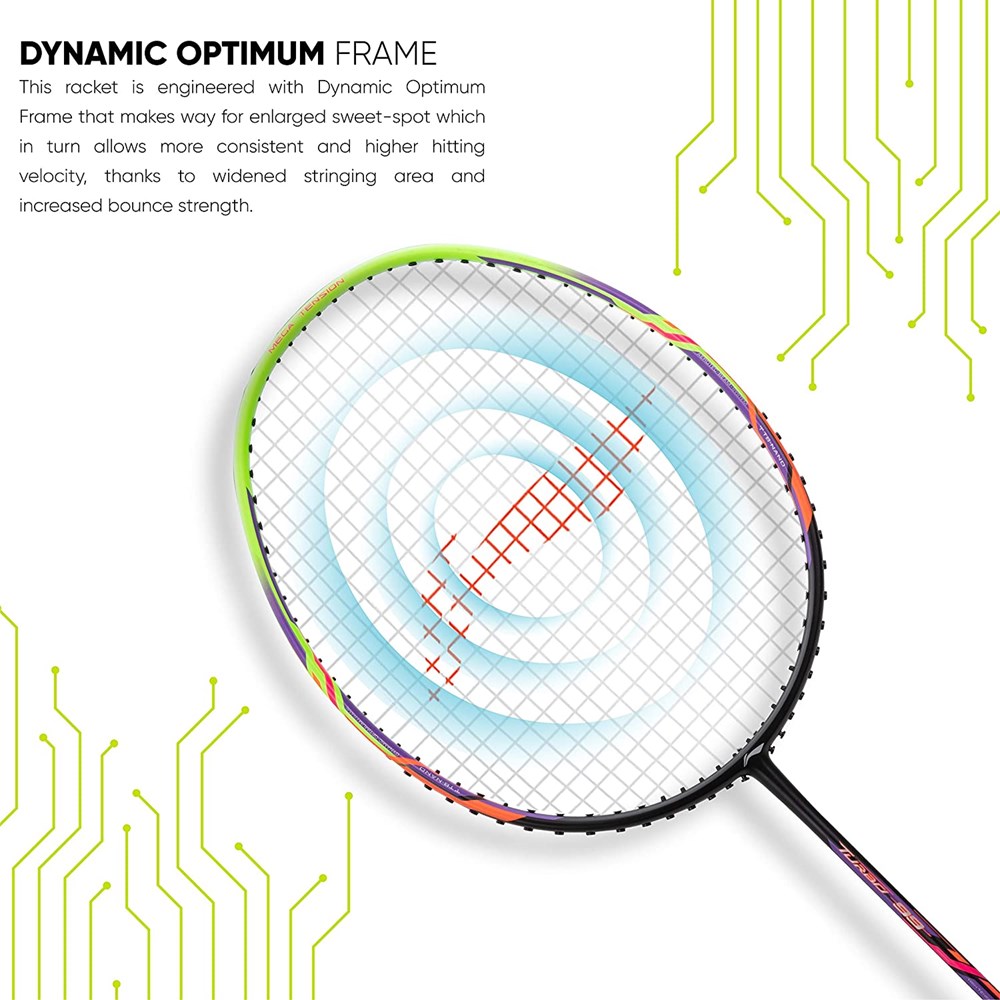 "Buy Online  Li-Ning Turbo 99 Carbon Fibre Racket With Free Full Cover Sporting Goods"