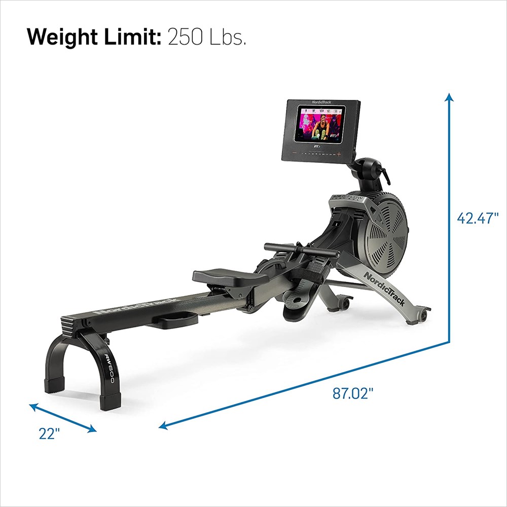 "Buy Online  NordicTrack RW600 Smart Rower with 10 HD Touchscreen and 12-Month iFit Family Membership Exercise Equipments"