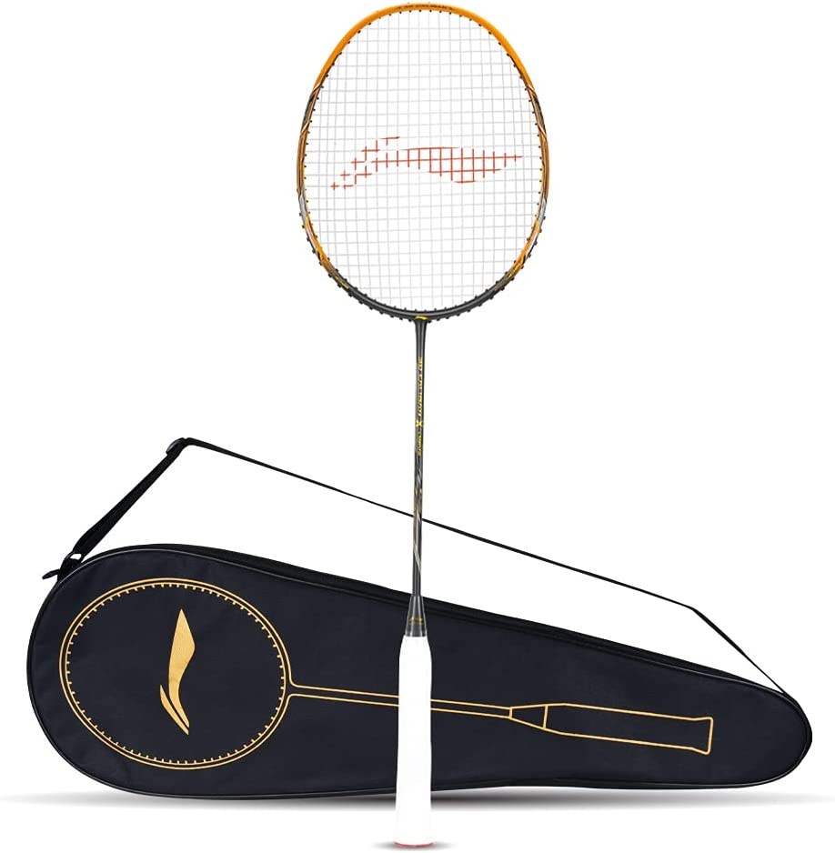 "Buy Online  Li-Ning 3D Calibar X Carbon Graphite Badminton Racket with Free Full Cover Sporting Goods"