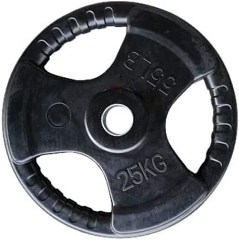 "Buy Online  Harley Fitness 25KG Rubber Coated Olympic Weight Plate Exercise Equipments"