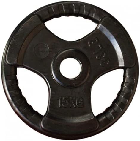 "Buy Online  Harley Fitness 15KG Rubber Coated Olympic Weight Plate Exercise Equipments"