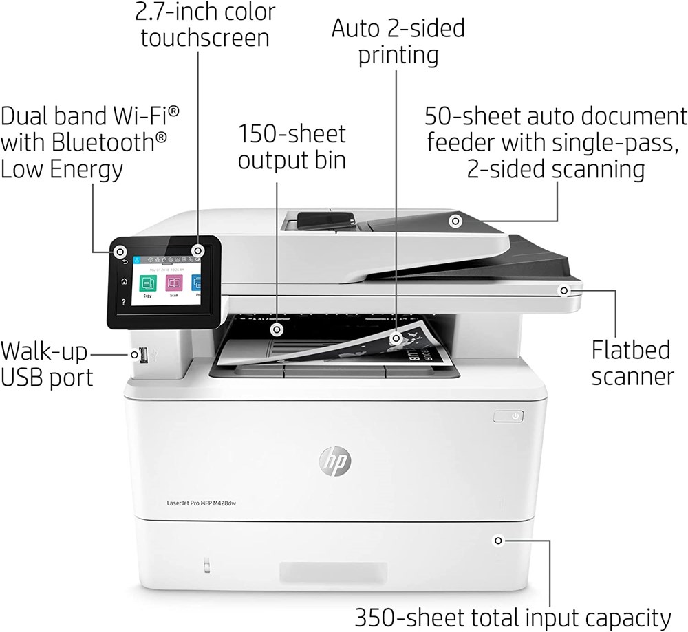 "Buy Online  HP LaserJet Pro MFP M428dw Printer-W1A28A Printers"