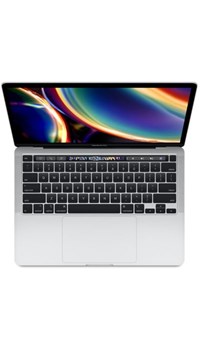  MacBook Pro 13inch with Touch Bar and Touch ID (2020)  Core i5 2GHz 16GB 512GB Shared Silver Eng...