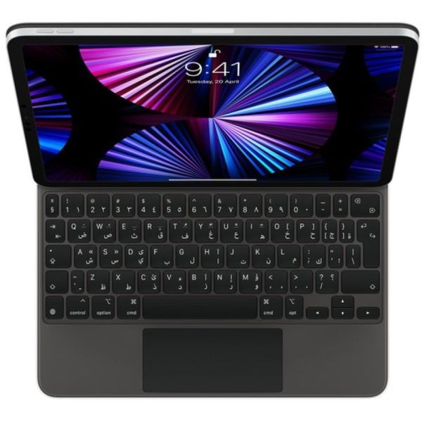 "Buy Online  Apple Magic Keyboard for iPad?Pro 11-inch (3rd generation) and iPad?Air (4th generation) - Arabic Black Peripherals"