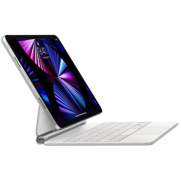 "Buy Online  Apple Magic Keyboard for iPad Pro 11-inch (3rd generation) and iPad Air (4th generation) - US English White Peripherals"