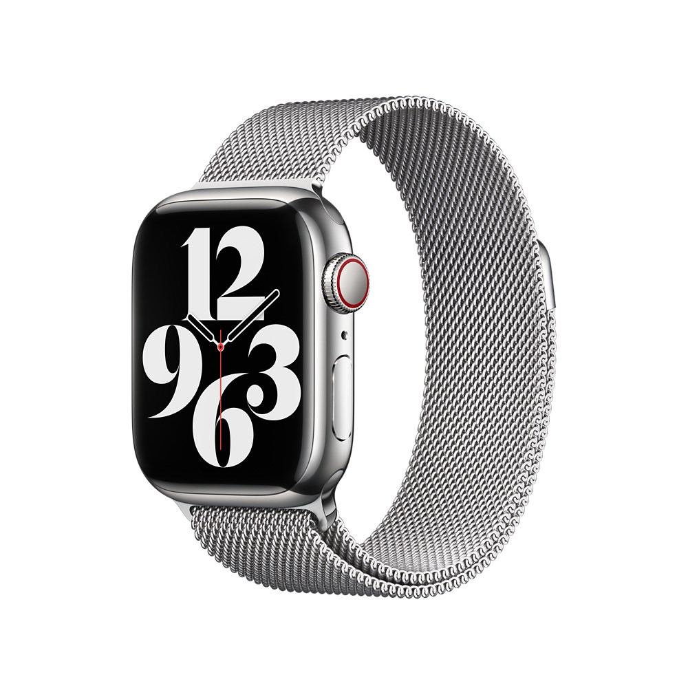 "Buy Online  Apple - 41mm Silver Milanese Loop Watches"