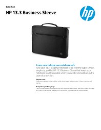 "Buy Online  HP 13.3 Business Sleeve 2UW00AA Accessories"