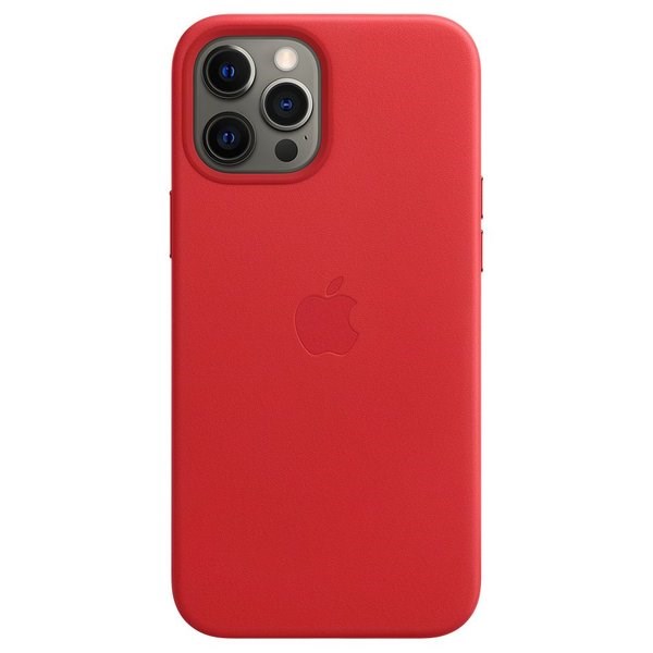 "Buy Online  iPhone 12 | 12 Pro Leather Case  with MagSafe - (PRODUCT)RED Mobile Accessories"