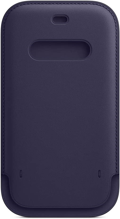 "Buy Online  iPhone 12 | 12 Pro Leather Sleeve  with MagSafe - Deep Violet Mobile Accessories"