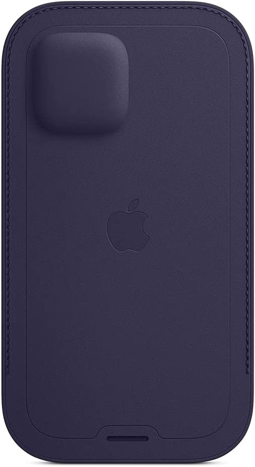 "Buy Online  iPhone 12 | 12 Pro Leather Sleeve  with MagSafe - Deep Violet Mobile Accessories"