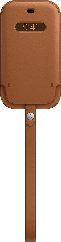 "Buy Online  iPhone 12 mini Leather Sleeve with  MagSafe - Saddle Brown Mobile Accessories"