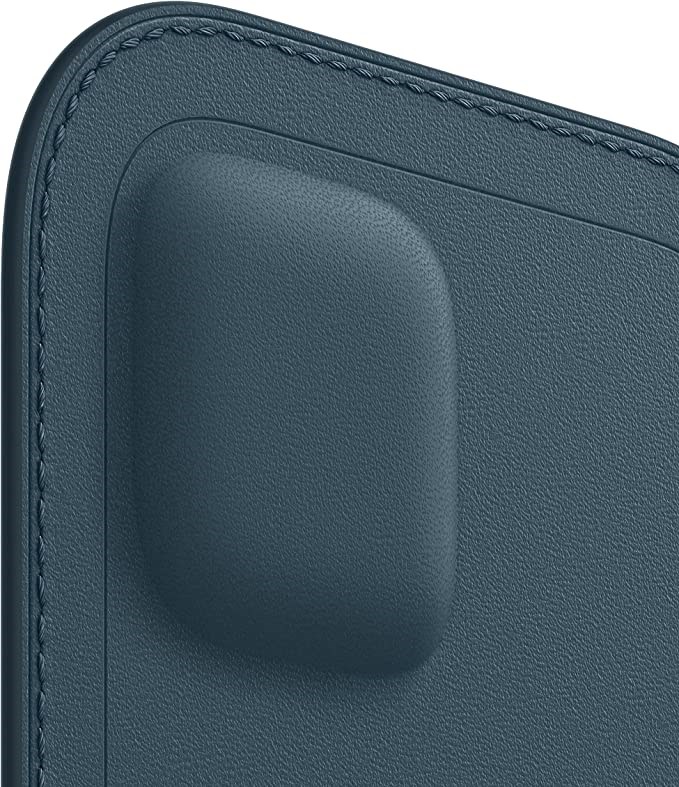 "Buy Online  iPhone 12 mini Leather Sleeve with  MagSafe - Baltic Blue Mobile Accessories"