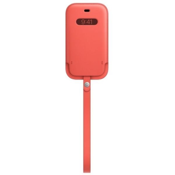 "Buy Online  iPhone 12 mini Leather Sleeve with  MagSafe - Pink Citrus Mobile Accessories"