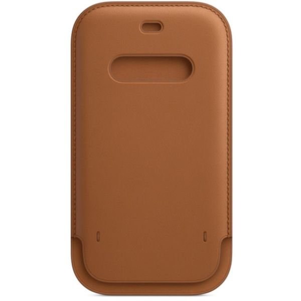 "Buy Online  iPhone 12 Pro Max Leather Sleeve  with MagSafe - Saddle Brown Mobile Accessories"