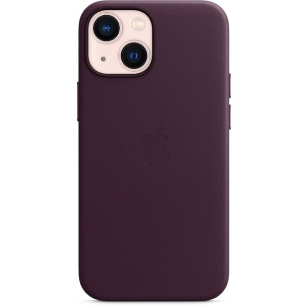 "Buy Online  iPhone 13 mini Leather Case with MagSafe - Dark Cherry MM0G3ZE/A Mobile Accessories"
