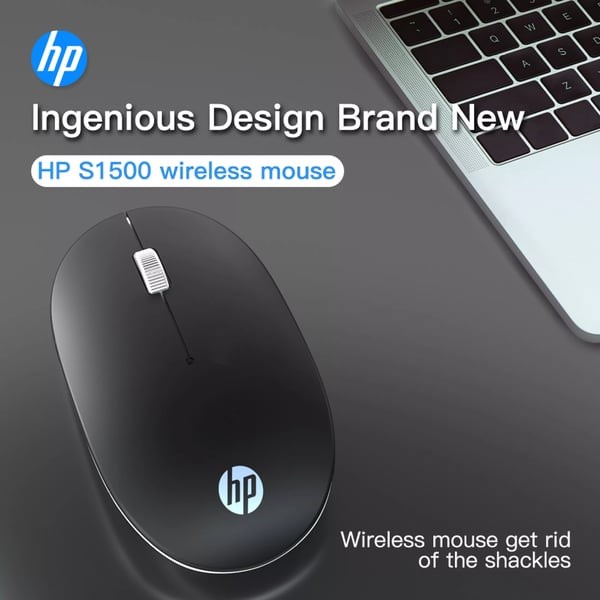 "Buy  HP S1500 Wireless Mouse Black CSD Peripherals  Online"