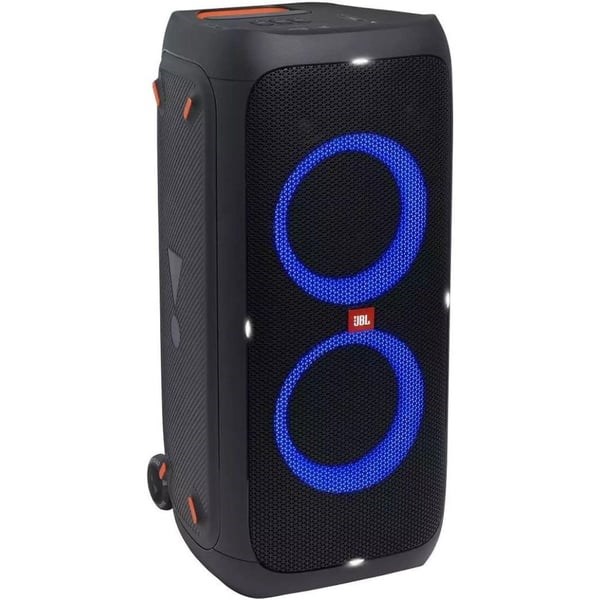 "Buy Online  JBL Partybox 310 Portable Bluetooth Party Speaker with 240W Monstrous JBL Pro Sound, Telescopic Handle & Wheels with Guitar & Mic Support Audio and Video"