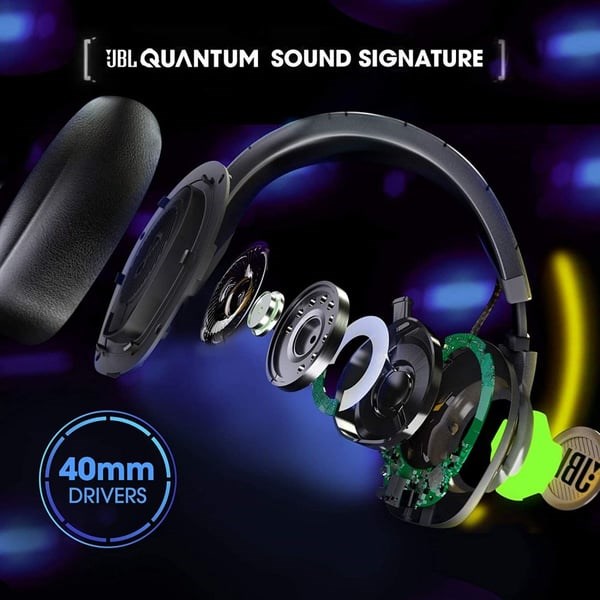 "Buy Online  JBL QUANTUM100 Wired Over Ear Headphones Black Recorders"