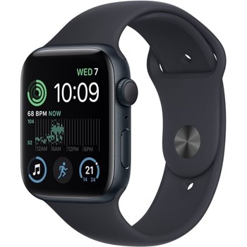 Apple Watch SE GPS 44mm Midnight Aluminum Case with Midnight Sport Band – Regular