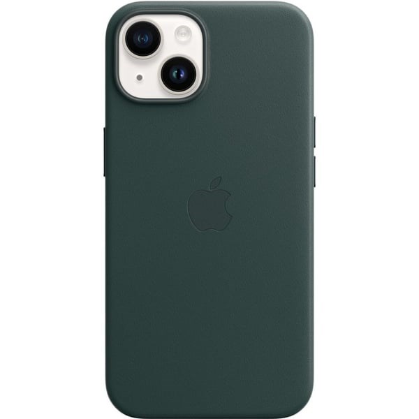 "Buy Online  Apple iPhone 14 Leather Case Forest Green with MagSafe Mobile Accessories"