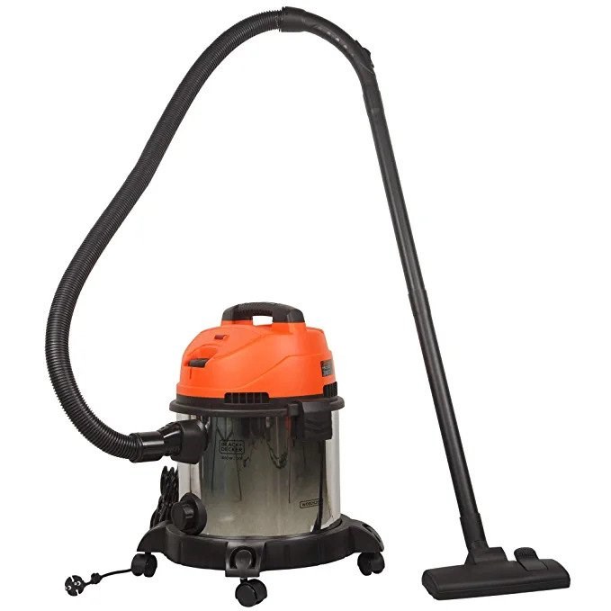 "Buy Online  BLACK+DECKER WDBDS20 20-Litre, 1600 Watt, 16 KPa High Suction Wet and Dry Stainless Steel Vacuum Cleaner and Blower with HEPA Filter and Reusable Dustbag (Red) Home Appliances"