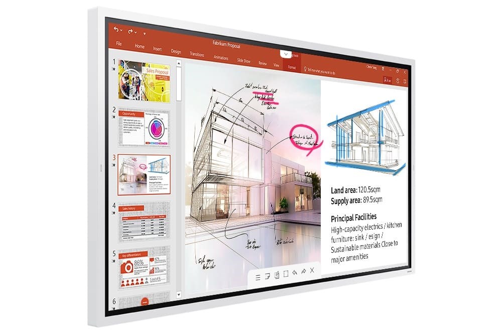 "Buy Online  Samsung WM65R Flip2 Interactive Whiteboard 65inch CSD Display"