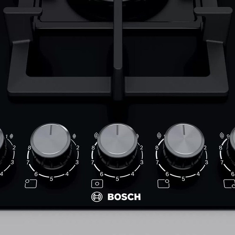 "Buy Online  Bosch Serie | 6 Gas Hob 90cm Tempered Glass, Black PPQ9B6O90M Home Appliances"