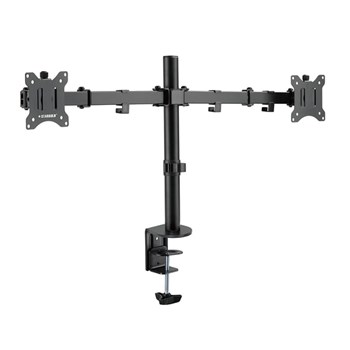 Stargold Dual Arm Monitor Desk Mount Stand for 17-32 Inch LCD LED Heavy Duty Gaming Monitor Stand Fully Adjustable Arms Hold 2 Screens SG-894MB