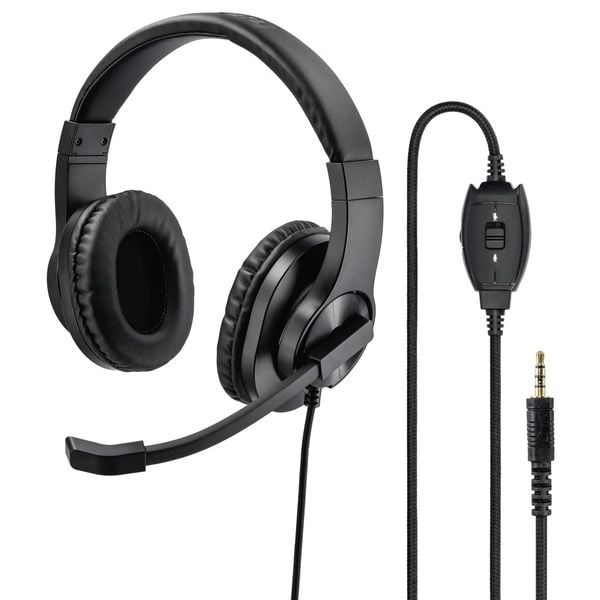 "Buy Online  Hama 139926 HS-P350 Stereo Wired Over Ear Headset Black Headsets"