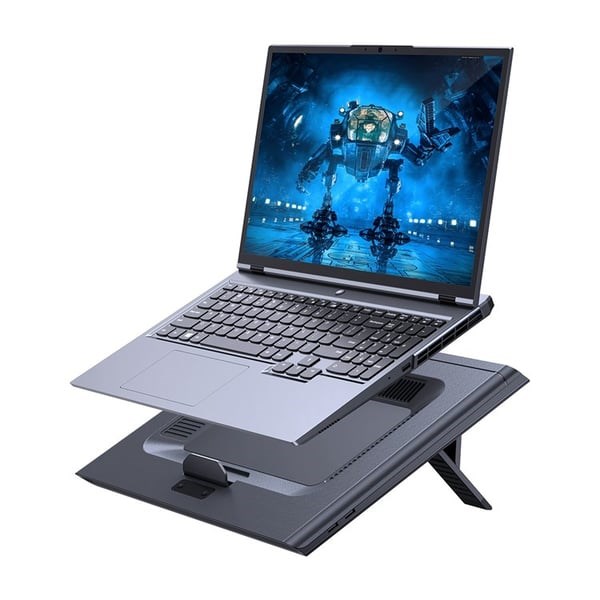 "Buy Online  Baseus Thermo Cool Heat-dissipating Adjustable Laptop Stand Hollow-carved Cooling Fan Peripherals"