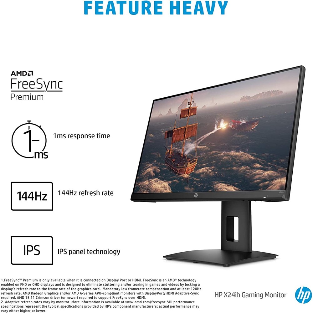 "Buy Online  HP Monitor X24ih FHD Gaming ARAB 2W925AS Display"
