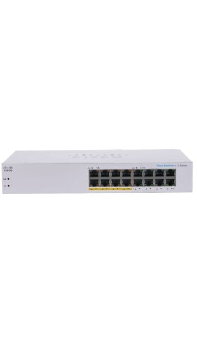 "Buy Online  Cisco Business CBS11016PPD Unmanaged Switch | 16 Port GE | Partial PoE | Limited Lifetime Protection (CBS11016PPD) Networking"