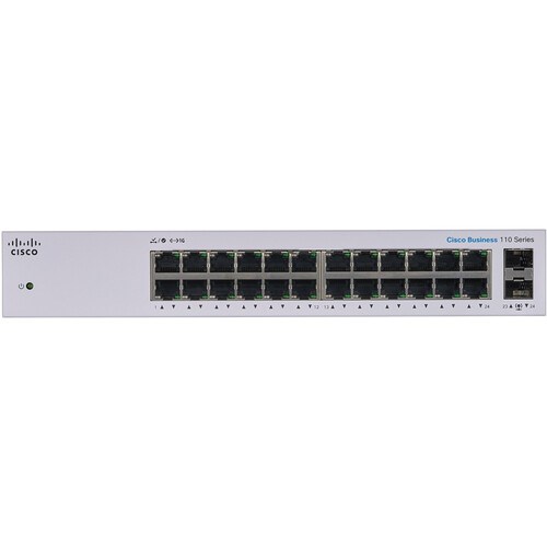 "Buy Online  Cisco CBS110 Unmanaged 24-port GEI 2x1G SFP Shared Networking"