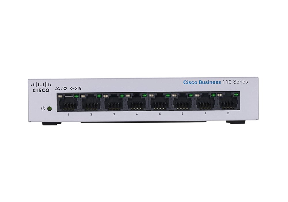 "Buy Online  Cisco CBS110 Unmanaged 8-port GEI DesktopI Ext PS Networking"