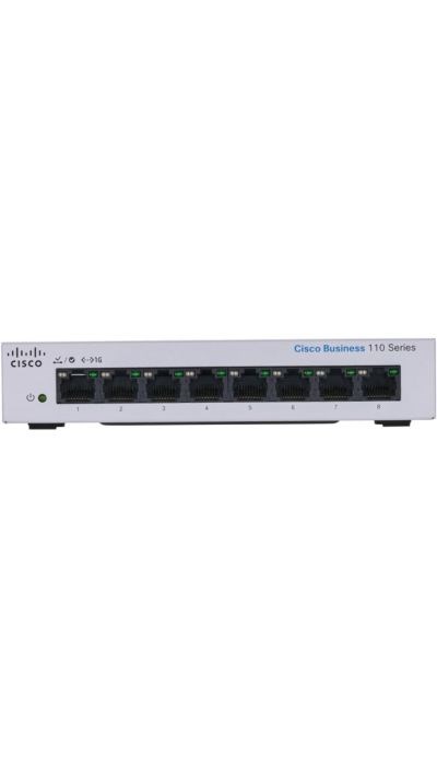 "Buy Online  Cisco Business CBS1108TD Unmanaged Switch | 8 Port GE | Desktop | EXt PS | Limited Lifetime Protection (CBS1108TD) Networking"