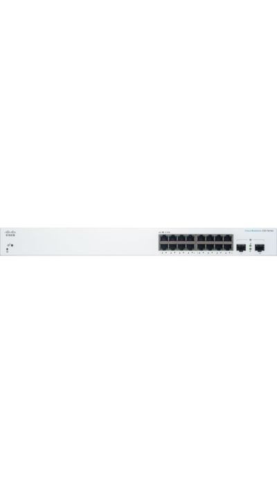 "Buy Online  Cisco Business CBS22016T2G Smart Switch | 16 Port GE | 2X1G SFP | 3Year Limited Hardware Warranty (CBS22016T2GUK) Networking"
