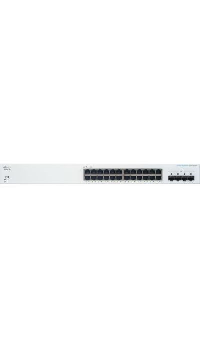 "Buy Online  Cisco Business CBS22024T4G Smart Switch | 24 Port GE | 4X1G SFP | 3Year Limited Hardware Warranty (CBS22024T4GUK) Networking"