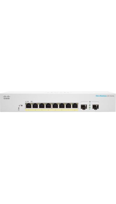 "Buy Online  Cisco Business CBS2208FPE2G Smart Switch | 8 Port GE | Full PoE | 2X1G SFP | 3Year Limited Hardware Warranty (CBS2208FPE2GUK) Networking"