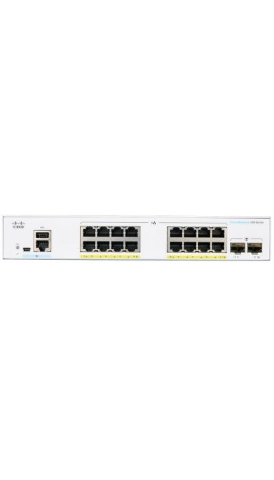 "Buy Online  Cisco Business CBS25016P2G Smart Switch | 16 Port GE | PoE | 2X1G SFP | Limited Lifetime Protection (CBS25016P2G) Networking"