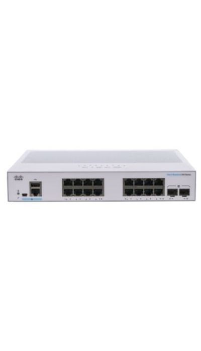 "Buy Online  Cisco Business CBS25016T2G Smart Switch | 16 Port GE | 2X1G SFP | Limited Lifetime Protection (CBS25016T2G) Networking"
