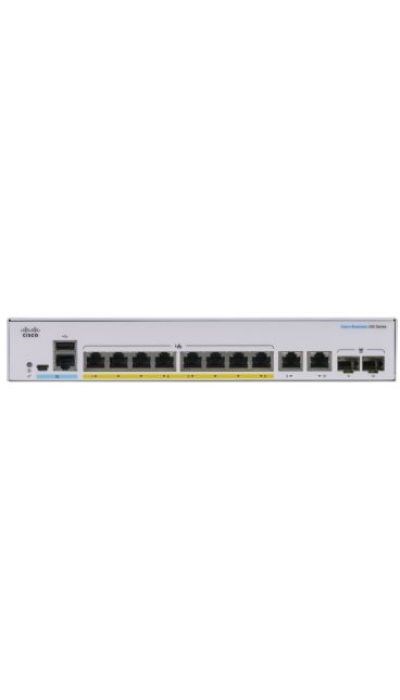 "Buy Online  Cisco Business CBS2508FPE2G Smart Switch | 8 Port GE | Full PoE | EXt PS | 2X1G Combo | Limited Lifetime Protection (CBS2508FPE2G) Networking"